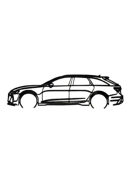 Audi RS6 C8 Silhouette [3D-gedruckt]